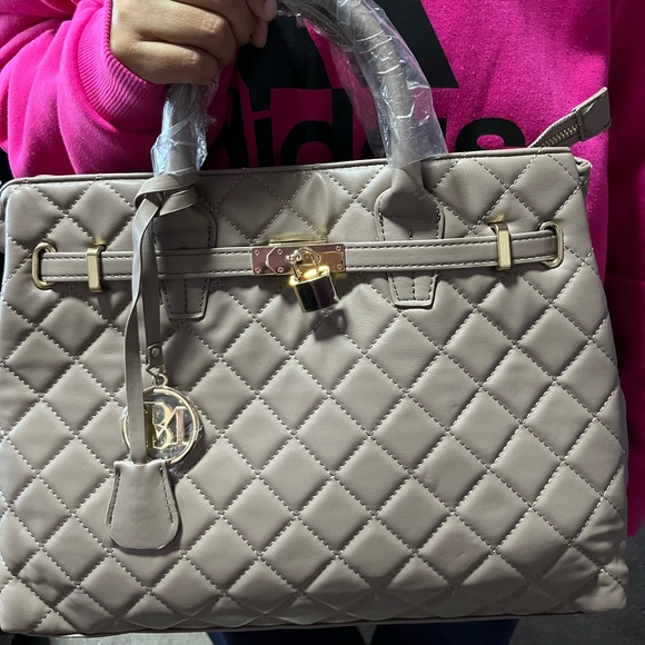 Badgley Mischka Big Diamond Quilted Tote with Front Lock - NWT - Picture 6 of 14